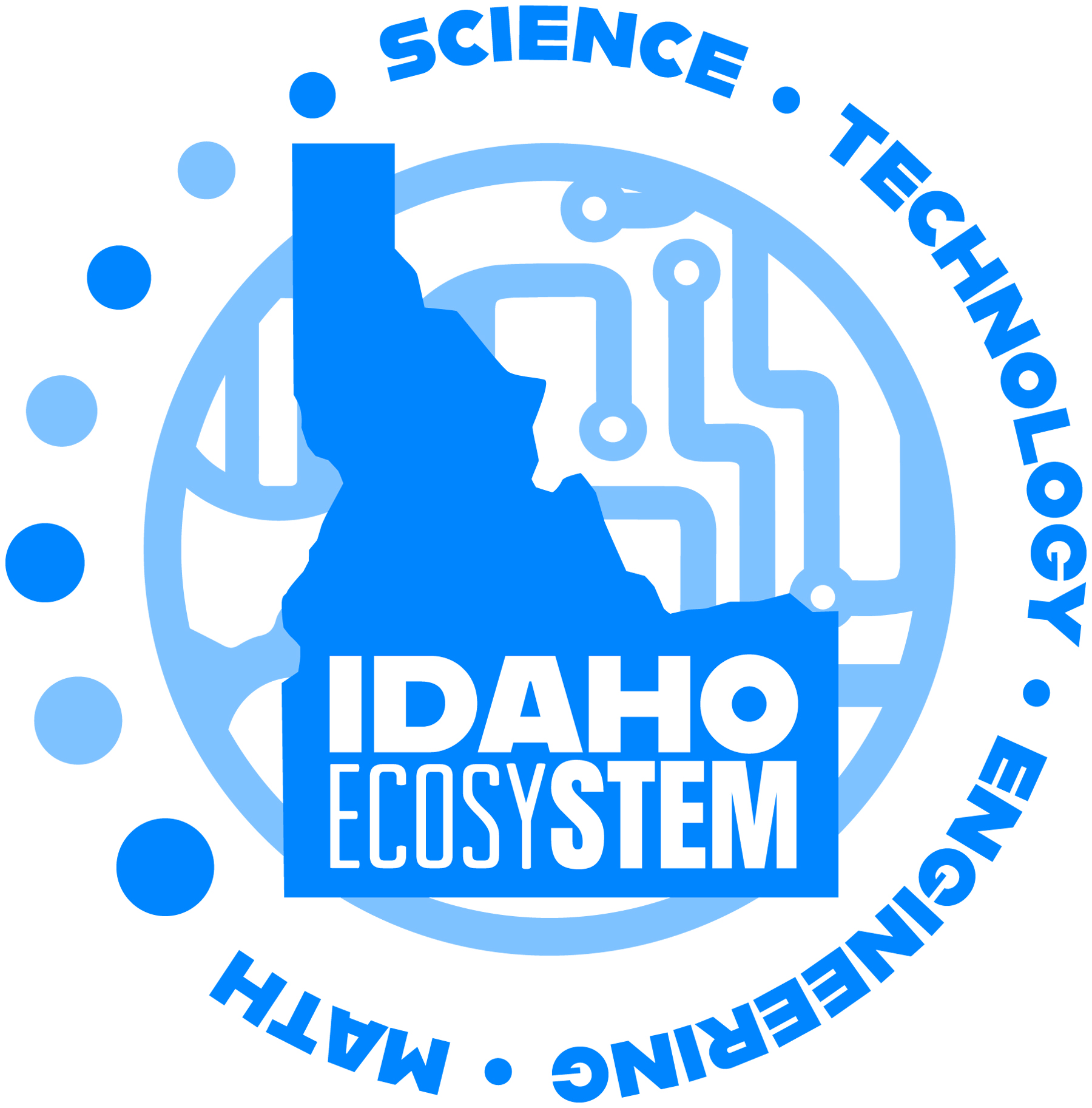 Idaho STEM EcosySTEM Blue logo in JPG format